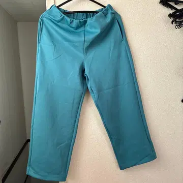 미사용 두클라세 여성 팬츠 청록색