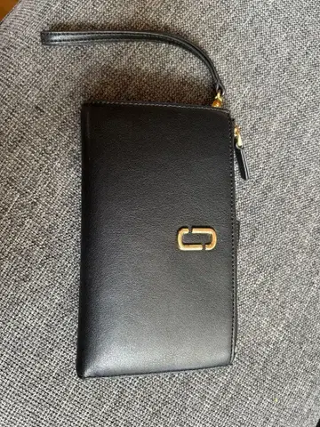 블랙 장지갑 카드 포켓 부착