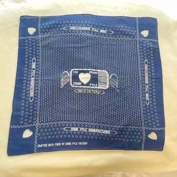 ERNIE PYLE MANUFACTURER FACTORY 반다나 네이비