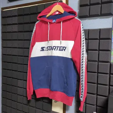 STARTER 컬러 블록 후드티 M