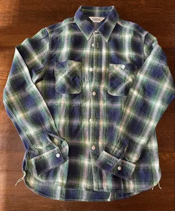 FIVE BROTHER 체크 무늬 플란넬 셔츠 S 사이즈