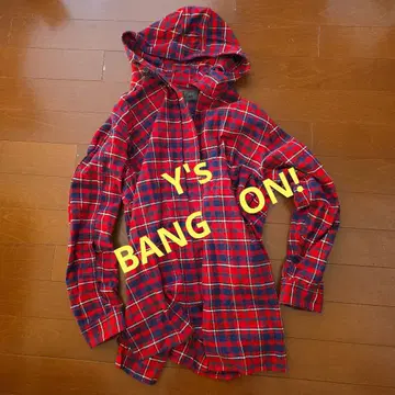 BANG ON! 후드 부착 체크 셔츠