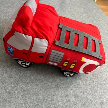 빨간색 소방차 봉제 인형 토미카