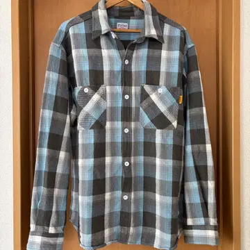 스탠다드 캘리포니아 체크 무늬 플란넬 셔츠 X-LARGE