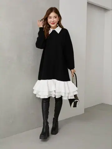 obli 페탈 도킹 원피스 사이즈 1