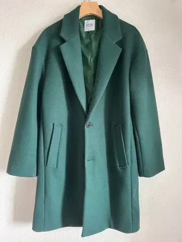 [ 33DEGREE ] 체스터 코트 그린 M