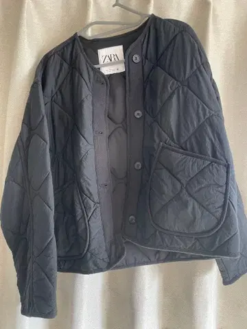 ZARA 블랙 퀼팅 자켓 M