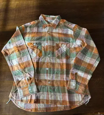 FIVE BROTHER 체크 무늬 플란넬 셔츠 S