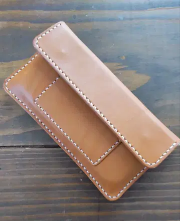 지갑, 파우치, 통장 케이스, 소품함 가죽 공예 (카멜색) 247