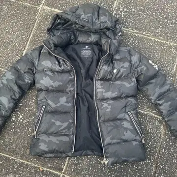 LOVELLESS 카모 패턴 다운 자켓 S