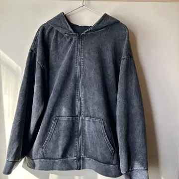 FASHION Z 다크 그레이 풀 지퍼 후디