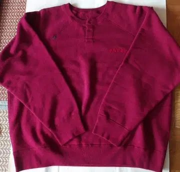 PAPAS 버튼 포함 크루넥 트레이닝복