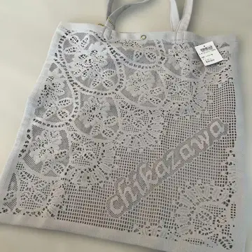 치카자와 레이스 토트 에코백 에코백 베이지