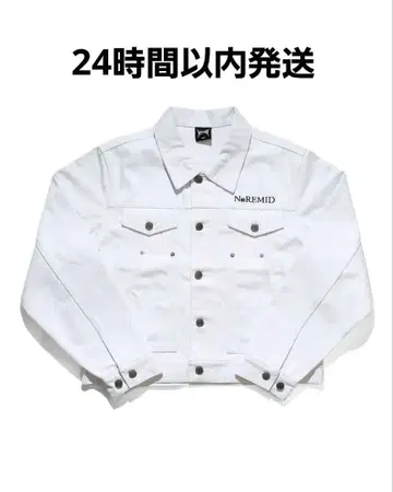 [ 미사용 새상품 ] NOREMID 노리미트 데님 자켓 화이트