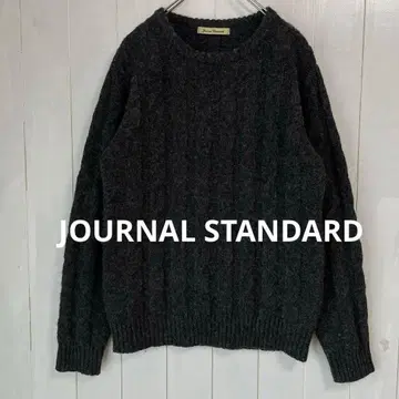 JOURNAL STANDARD 울 100% 셰틀랜드 케이블 짜임 스웨터