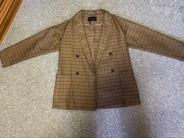 어반 리서치 체크 자켓