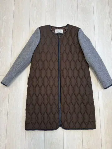 STELLA CIFFON 퀼팅 롱 코트