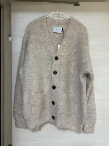 ssstein KID MOHAIR KNIT V NECK CARDIGAN