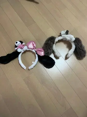 스누피 귀 달린 머리띠 봉제 인형 유니버셜 USJ