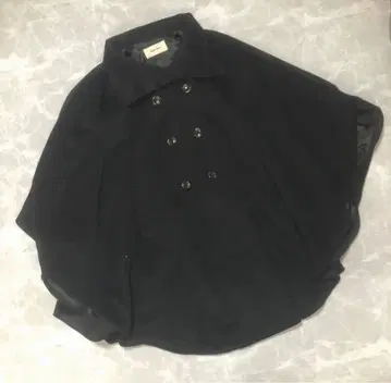 ROYALPARTY 더블 브레스트 판초 블랙 F 로이파