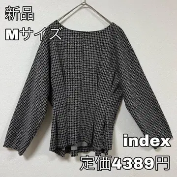 4477 index M 사이즈 긴팔 상의 체크 무늬