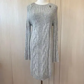 Denny Rose 데니 로즈 그레이 니트 원피스 긴팔