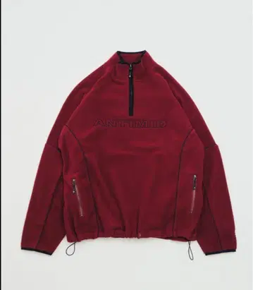 ANTIMID FLEECE HALF ZIP - Red L