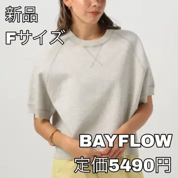 4420 BAYFLOW 맨투맨 라이크 숏 슬리브 니트