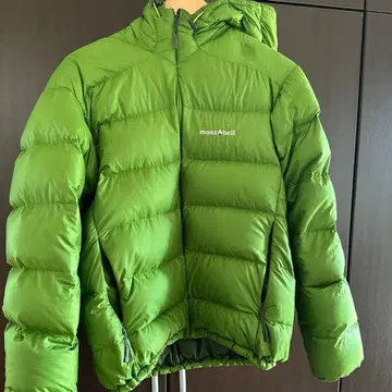 몽벨 라이트 알파인 다운 후드티 그린 M