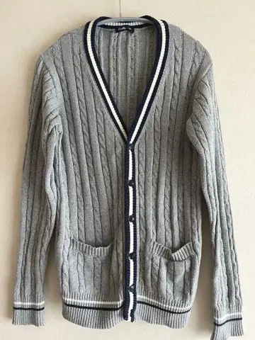 Eastboy Venus 이스트 보이 케이블 니트 가디건 그레이