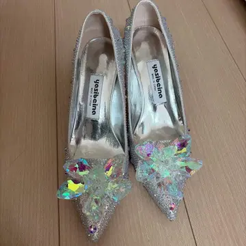 yosbina 실버 비쥬 하이힐