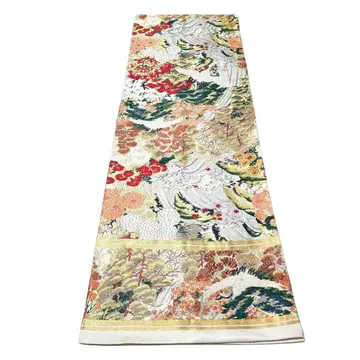 럭셔리 다색 자수 마루오비 기모노 오비 리메이크 기모노 일본 의류 멋짐