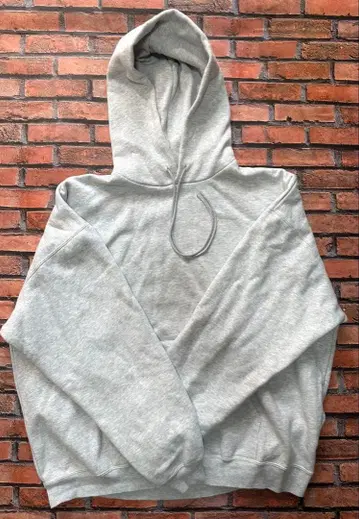 BEAUTY&YOUTH 그레이 후드 부착 맨투맨