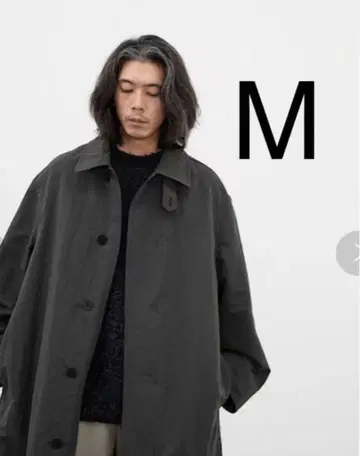 LIDNM 나일론 립 루즈 밀리터리 코트 M 사이즈