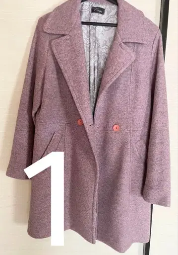 CRESPA 옅은 핑크 체스터 코트