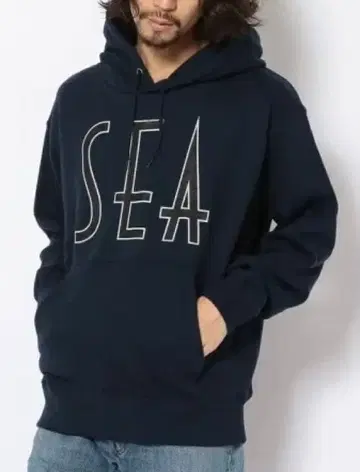 WIND AND SEA 윈드앤씨 SEA wavy 후드티 M