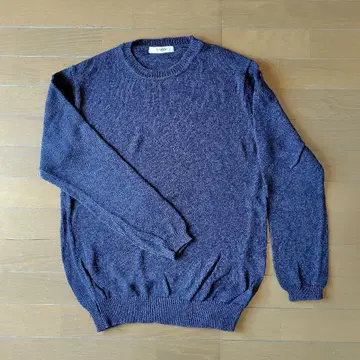 nano universe 다크 블루 크루넥 니트