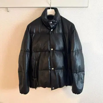 AVIREX LEATHER DOWN JACKET