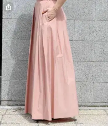 새상품급 ELIN 에린 타프타 맥시 스커트 플리츠 플레어 36 레어