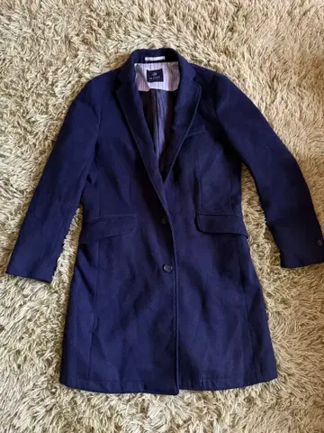 nano universe 네이비 체스터 코트 S 나노 유니버스