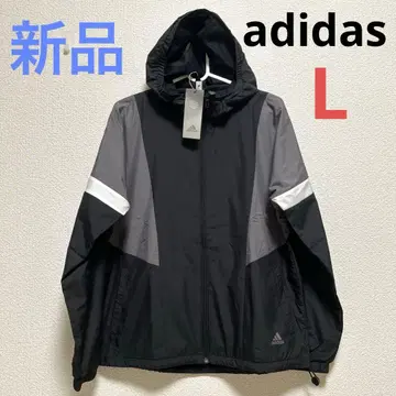 아디다스 여성용 바스락 윈드 브레이커 속기모 후드티 L