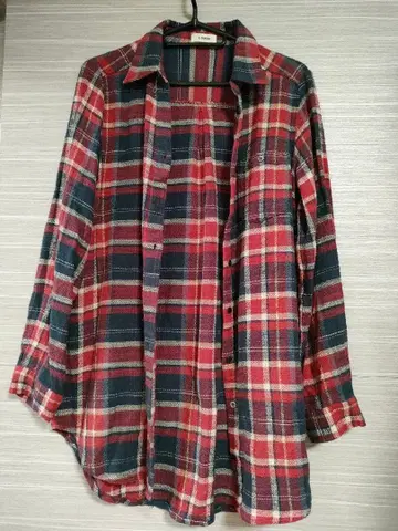 K. GARCON F 플란넬 체크 무늬 셔츠