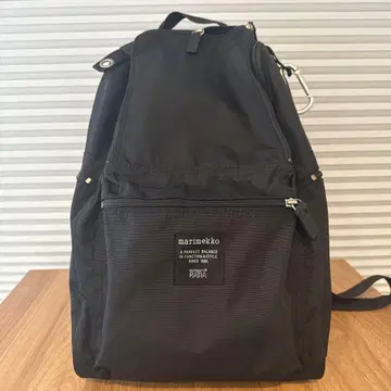 marimekko 블랙 백팩 백팩
