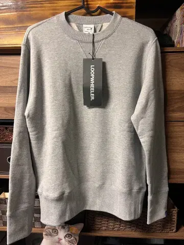 새상품 LOOPWHEELER 그레이 맨투맨 S사이즈