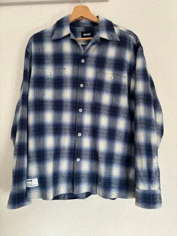 Schott 샷 OMBRE CHECK FLANNEL LS SHIRT