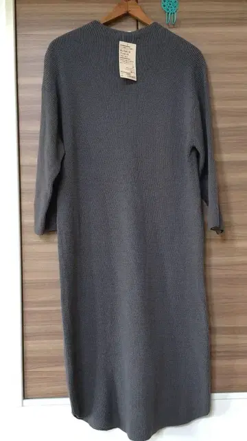 MUJI 택 포함 미사용 새상품 인도 면 사용 모크넥 원피스 M-L