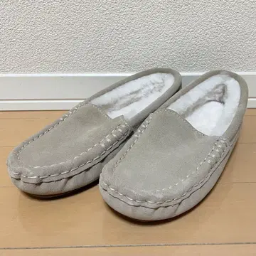 [ 거의 미사용 ] EMU 에뮤 모카신 슬립온 베이지