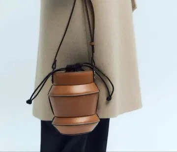 ZARA 자라 버킷백 숄더 브라운