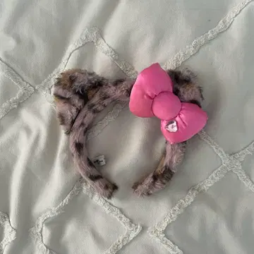 USJ 유니버셜 복슬복슬 귀 머리띠 핑크