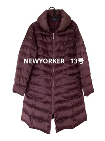 NEWYORKER 롱 다운 자켓 퍼플